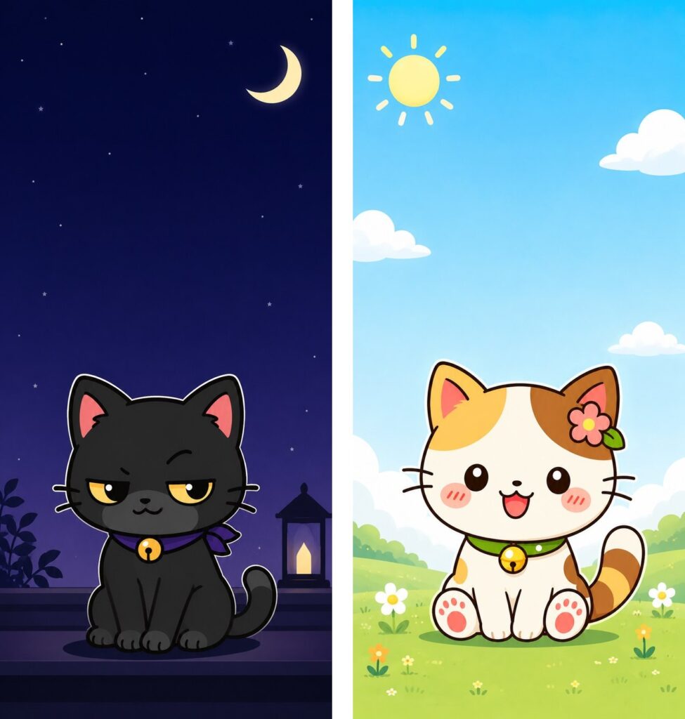 ニャイトン&ハレミャン スマホ壁紙セット