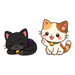 ニャイトン&ハレミャン LINEスタンプ